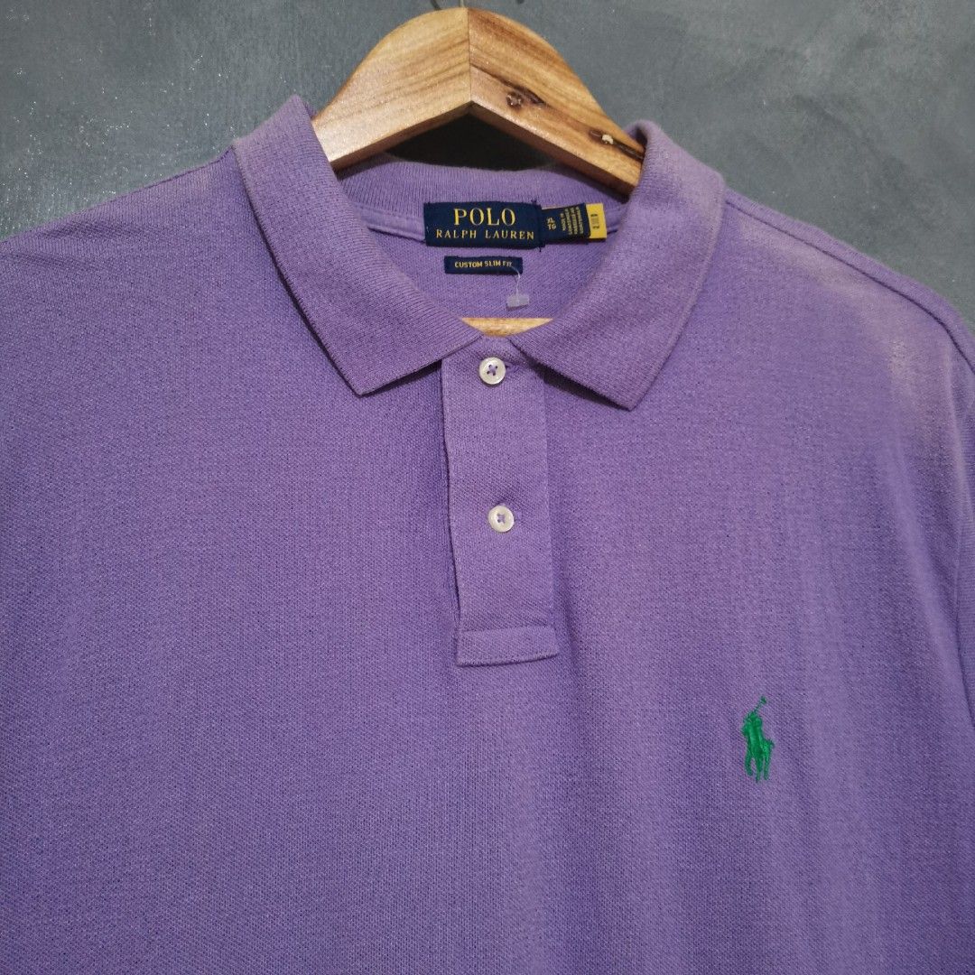 Ralph Lauren Purple Polo Shirt, Men's Fashion, Tops & Sets, Tshirts & Polo  Shirts on Carousell