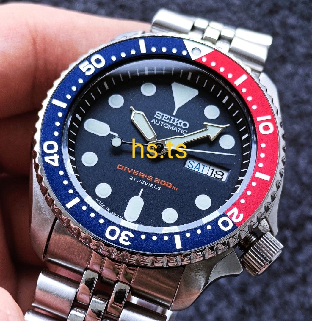 🔥Rare! SKX009J1 Seiko Pepsi 🔴🔵 Automatic Divers Watch SKX009 SKX009J  (Discontinued), Men's Fashion, Watches & Accessories, Watches on Carousell