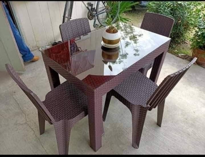Rattan dining sets table CASH ON DELIVERY (Category: Tables & Sets) located in Quezon City. Submitted by joycemanahan (Listing ID 1198164683, Image 1). Description: 📍RATTAN SET TABLE AND CHAIRS BERMONTHS SALE🎄😇 ✅BRAND NEW ✅BODEGA PRICE ✅DIRECT BODEGA ✅OUTDOOR/INDOOR USED AVAILABLE SIZE⤵️ 2 SEATERS 24x38 4 SEATERS 24X38 6 SEATERS 30x48 8 SEATERS 36x60 ✅WITH OR WITHOUT GLASS AVAILABLE ☺️ 📍OPEN FOR PICK-UP 📍OPEN FOR DELIVER (Cash on delivery+DF
