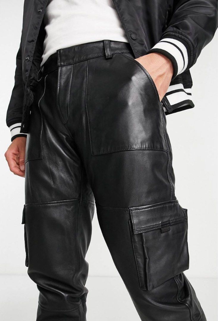 leather cargo half pants real leather 本革 iveyartistry.com