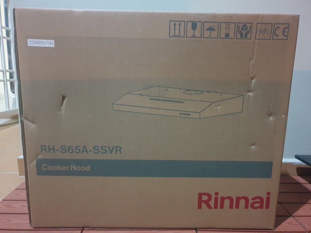 Rinnai RH S65A SSVR Slim hood, Furniture & Home Living, Kitchenware ...
