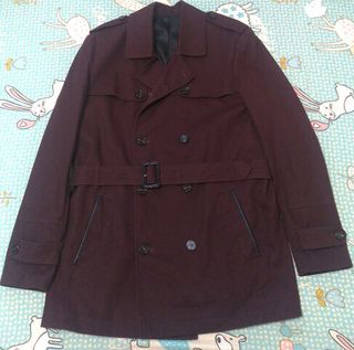 英國River Island棗紅色風衣