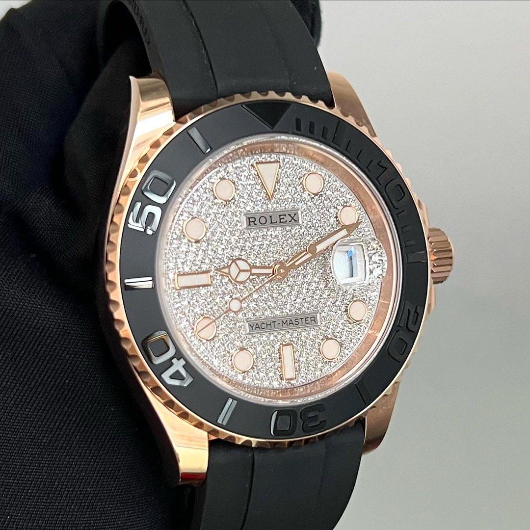 Rolex Yacht Master II 126655-0005 Diamond pave dial (Category: Watches) located in Singapore. Submitted by yourauthenticseller (Listing ID 1198026962, Image 2). Description: Rolex Yacht Master II 126655-0005 Diamond pave dial Automatic 40mm Full set, dated 2020 Wechat: YAS-SG 181 Orchard Road, Orchard Central #02-08/09/10/11 Singapore 238896 YASWATCHCLUB is an online consignment platform and is not affiliated, associated, authorised, endorsed by,