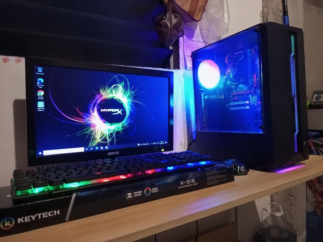 Rush gaming computer set for sale,with 8gb video card 16gb ram 240 ssd