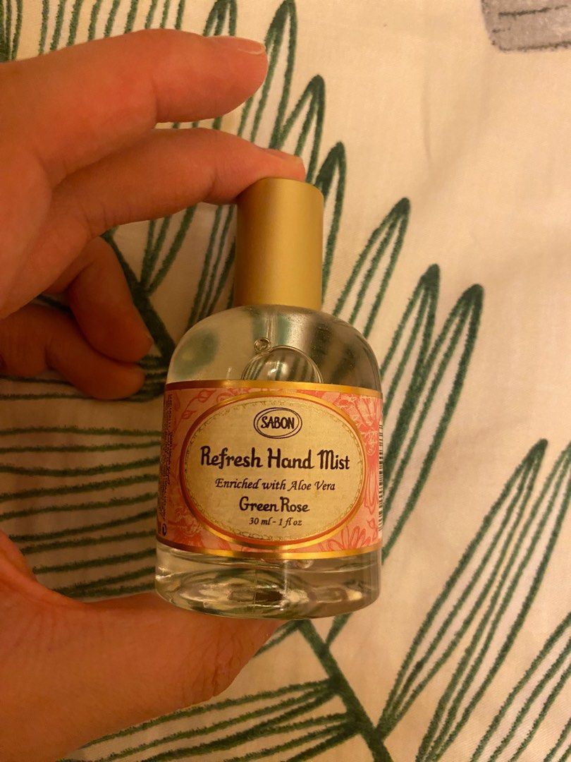 Sabon refresh hand mist green rose 30 ml 消毒噴霧, 美容&化妝品