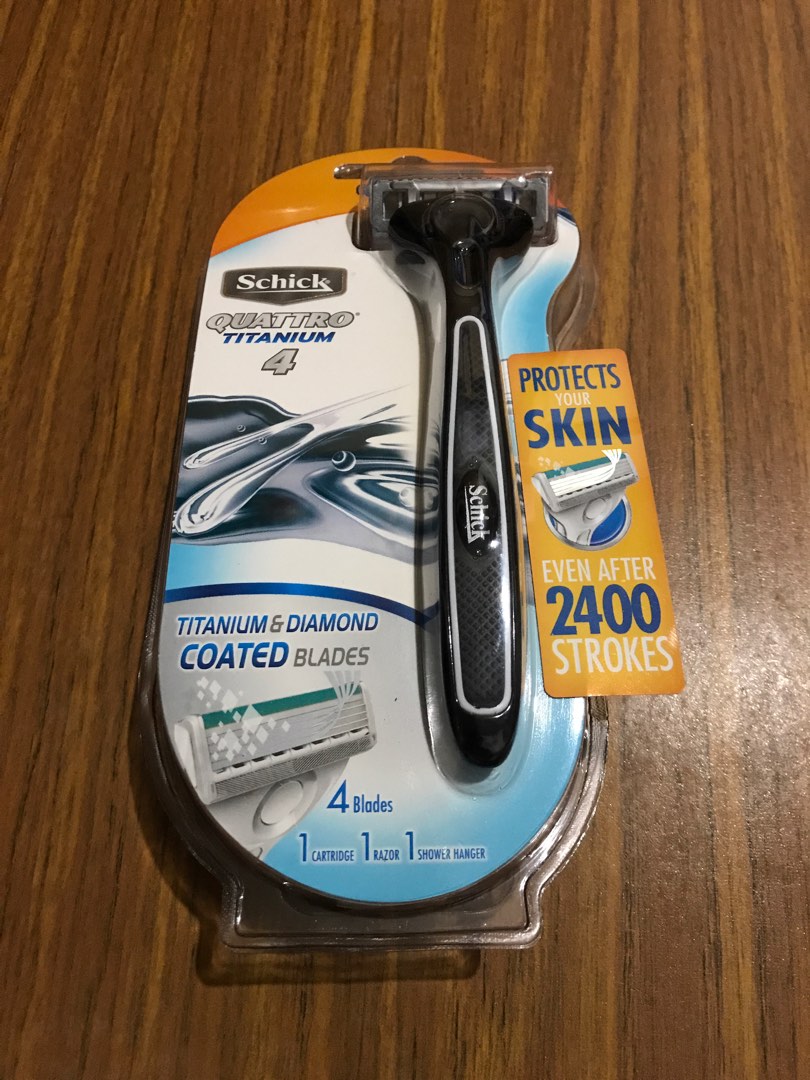 Schik Razor Schick Razor with Cartridge Refill- Quattro (Titanium 4), Beauty ...