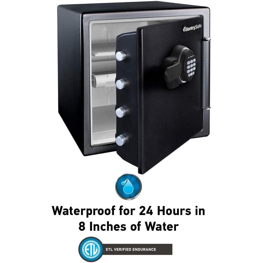 SentrySafe SFW123EU Fireproof Waterproof Safe with Digital Keypad, 1.23 ...