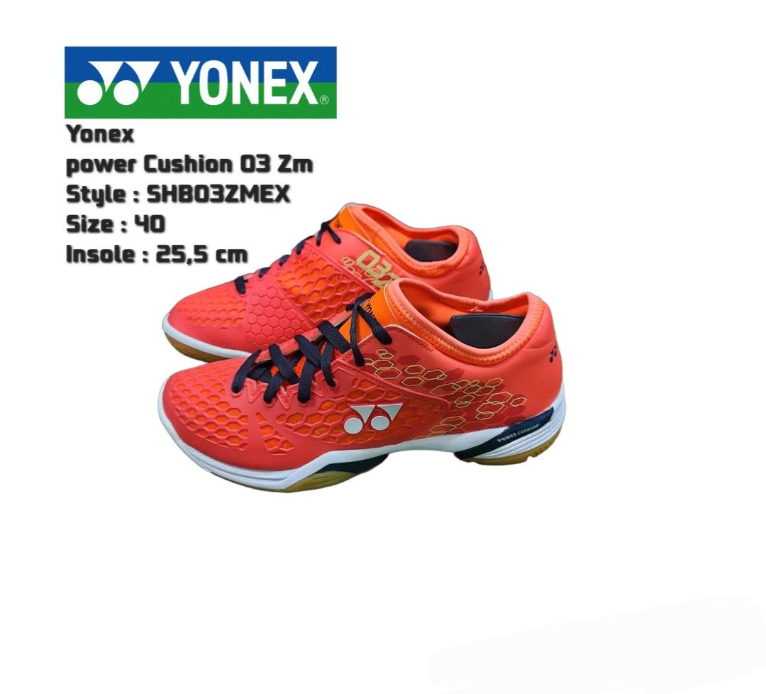 Sepatu Badminton Yonex SHB03ZMEX power Cushion 03 Zm size 40