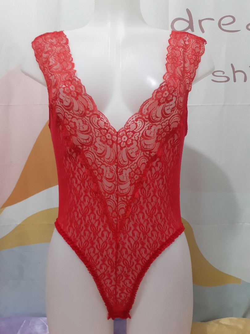 Sexy Lace Mesh Bodysuit With Boning For Curvy Women