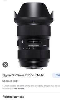 Sigma 24-35mm f/2 ( for canon)