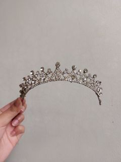 Silver Diamond Dainty Tiara Crown