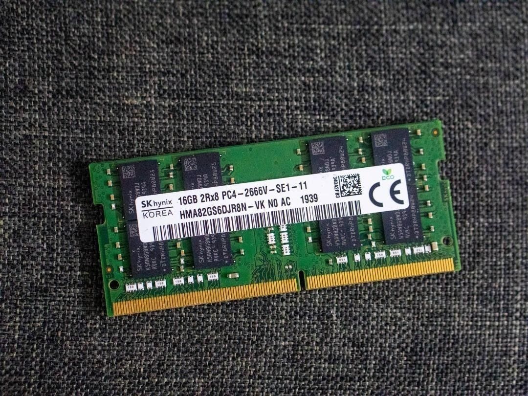 Sk Hynix 16GB DDR4 2666MHZ Notebook RAM (2Rx8 PC4 -2666V-SE1-11, Computers   Tech, Laptops  Notebooks on Carousell