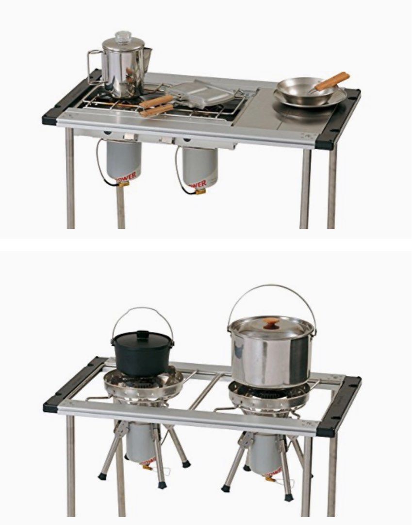 Snow Peak Iron Grill Table 3Unit Frame CK149, Furniture & Home Living