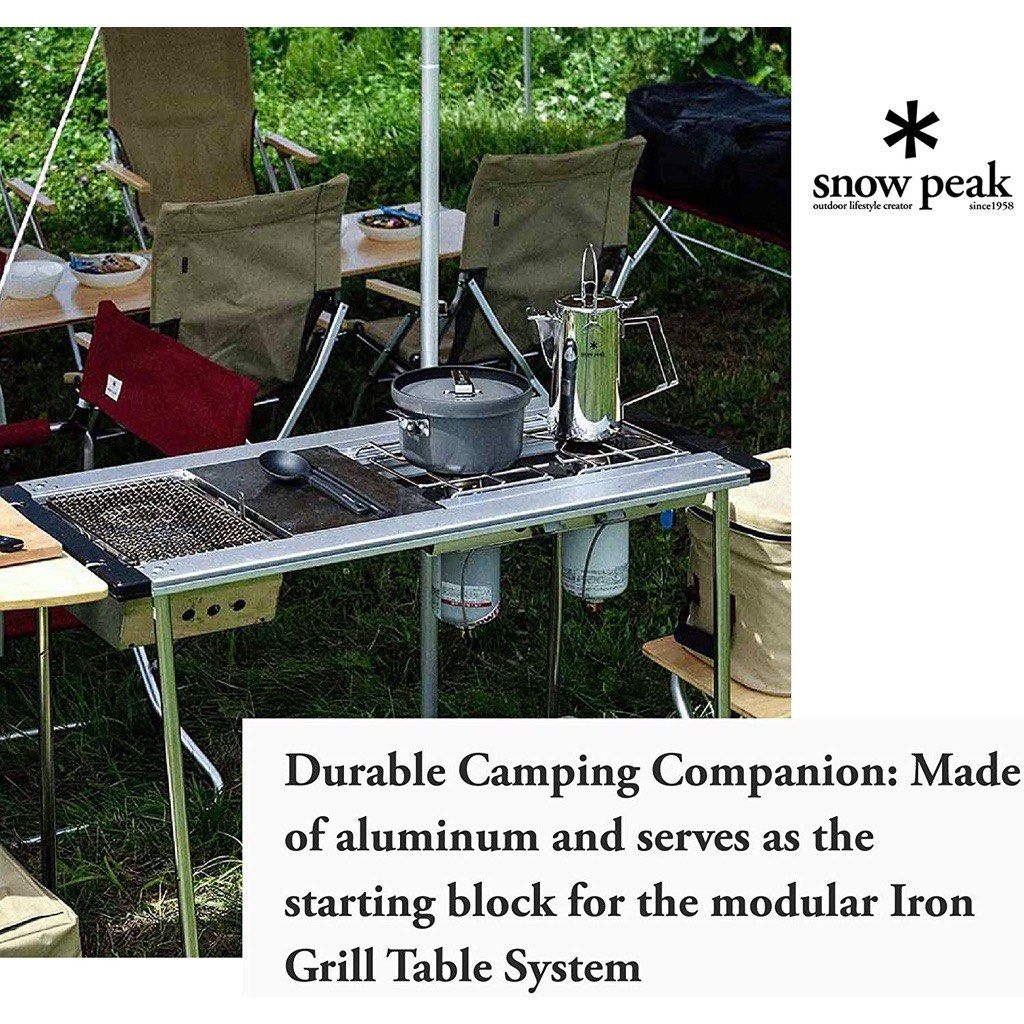 Snow Peak Iron Grill Table 3Unit Frame CK149, Furniture & Home Living