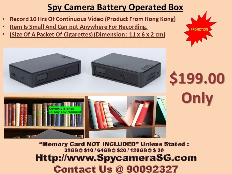Spy camera with voice recording long battery discount