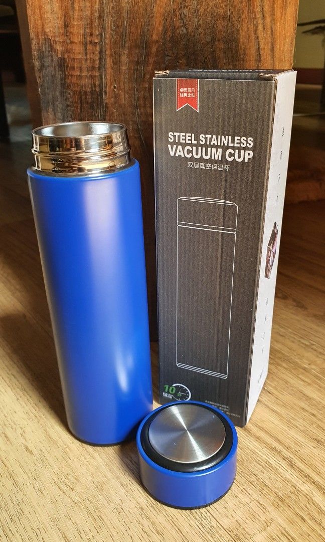Stainless Steel Vacuum Flask Blue, Furniture & Home Living, Kitchenware