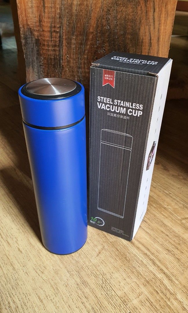 Stainless Steel Vacuum Flask Blue, Furniture & Home Living, Kitchenware