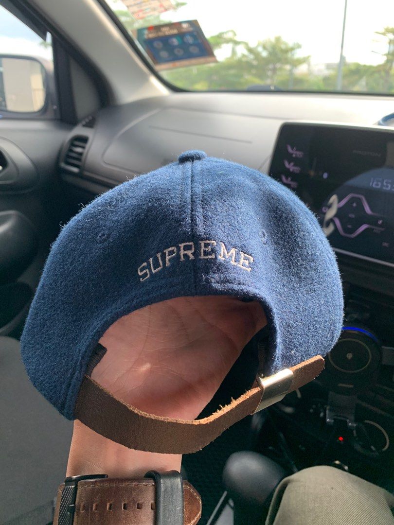 Supreme Wool S Logo 6 Panel (FW21) Blue | Hype Clothinga