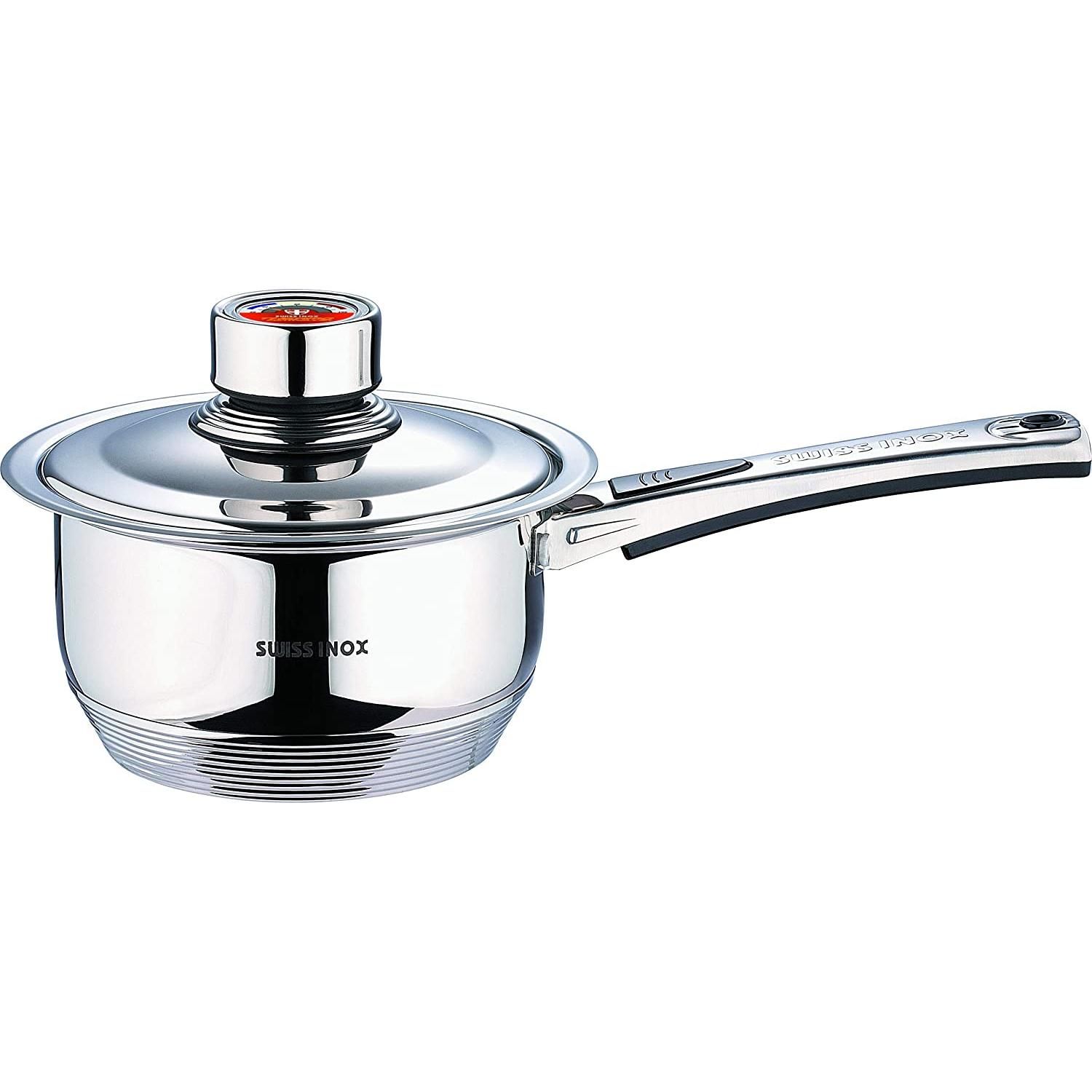 Swiss Inox 18 Piece Stainless Steel Cookware Set Includes Induction Compatible Fry Pots Pans Saucepan Casserole