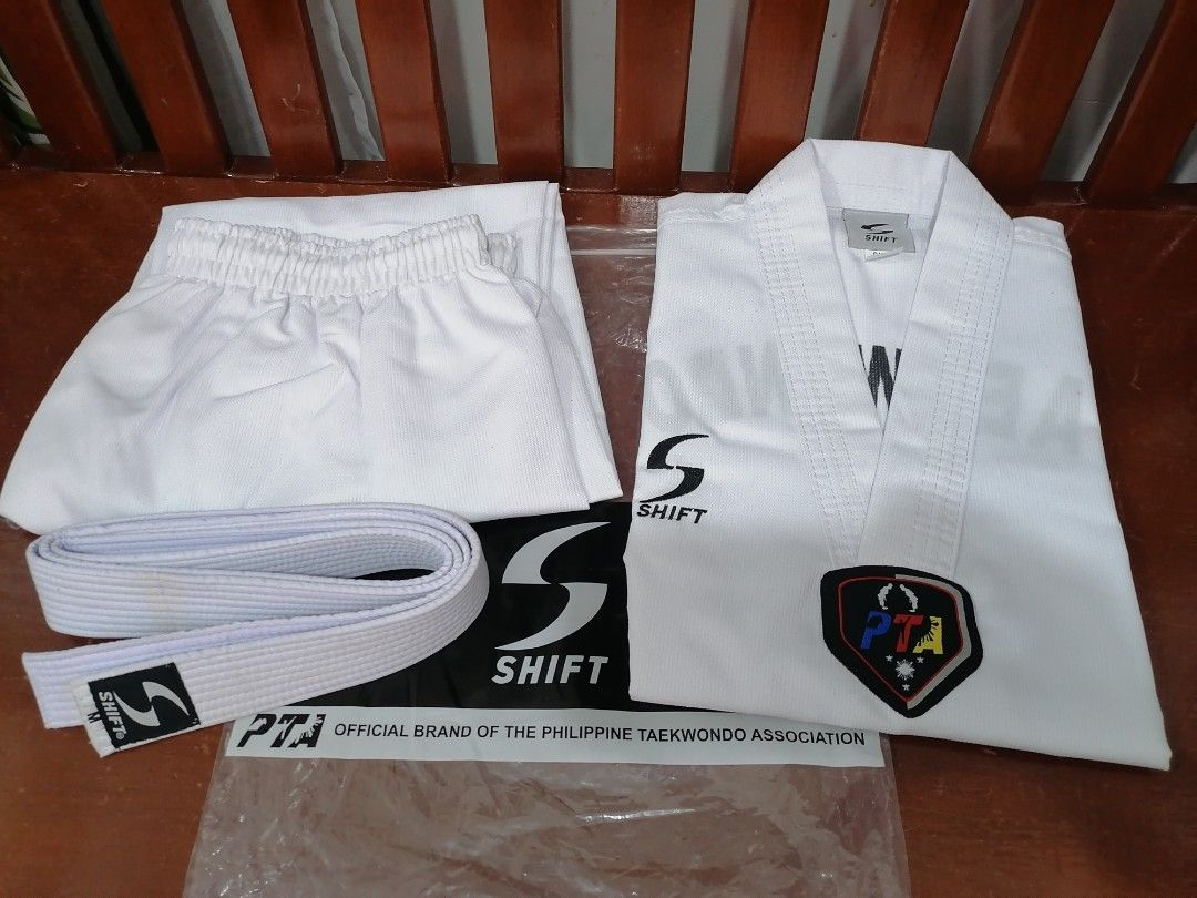 SHIFT taekwondo uniform with white belt, Men's Fashion, Activewear on