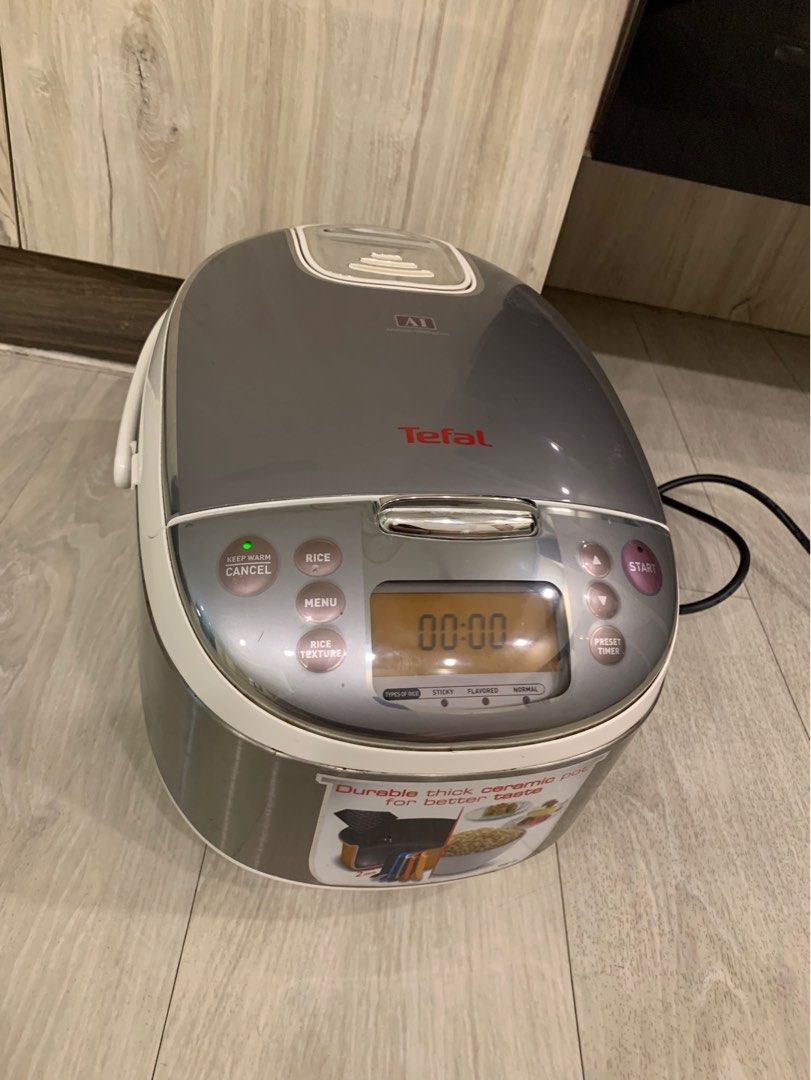 TEFAL AI TECHNOLOGY FUZZY LOGIC RICE COOKER (1.5L) RK704E / SMART Rice Cooker Induction LED / 7