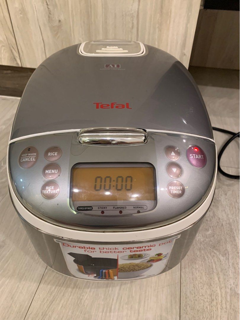 TEFAL AI TECHNOLOGY FUZZY LOGIC RICE COOKER (1.5L) RK704E / SMART Rice Cooker Induction LED / 7