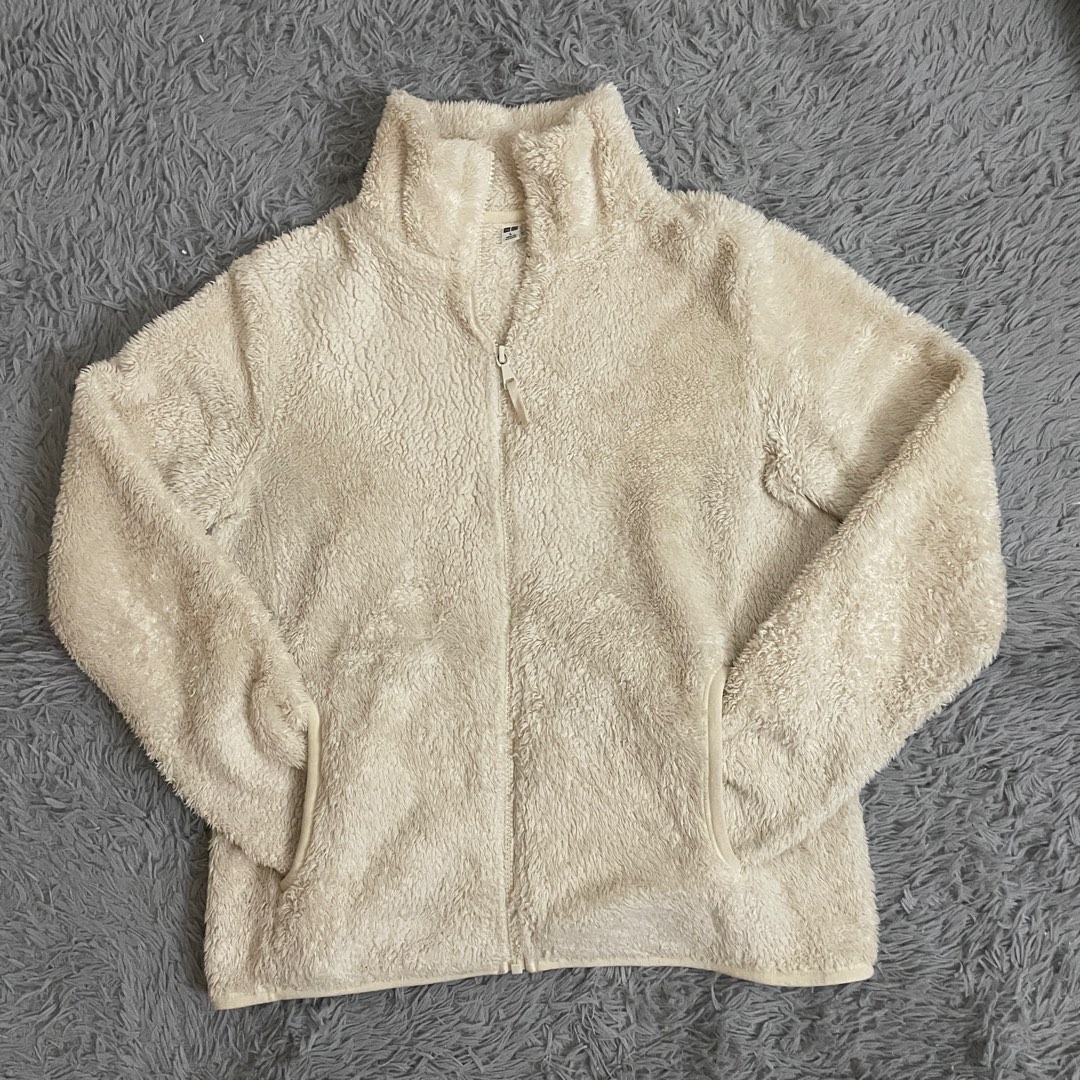 Uniqlo Fur Fleece Jacket, Women's Fashion, Coats, Jackets and Outerwear