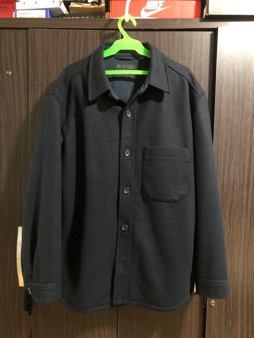 Uniqlo Over Shirt Jacket, Men's Fashion, Coats, Jackets and Outerwear ...