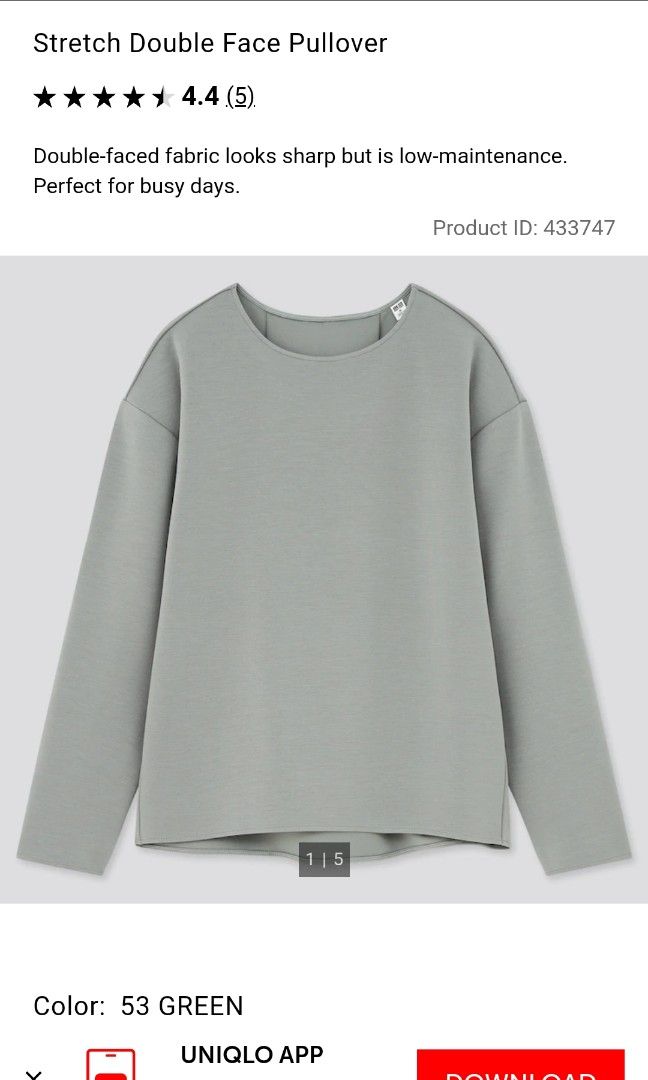 Uniqlo double sales face pullover