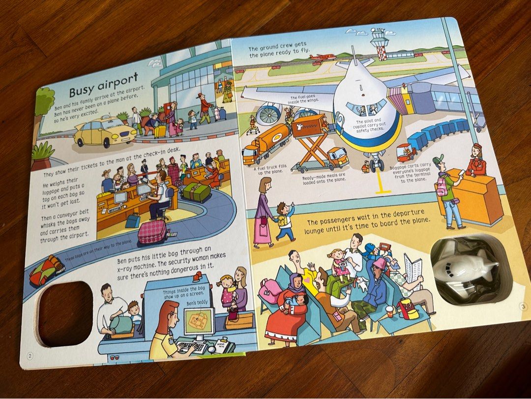 Usborne Windup Plane Book, Hobbies & Toys, Books & Magazines, Children