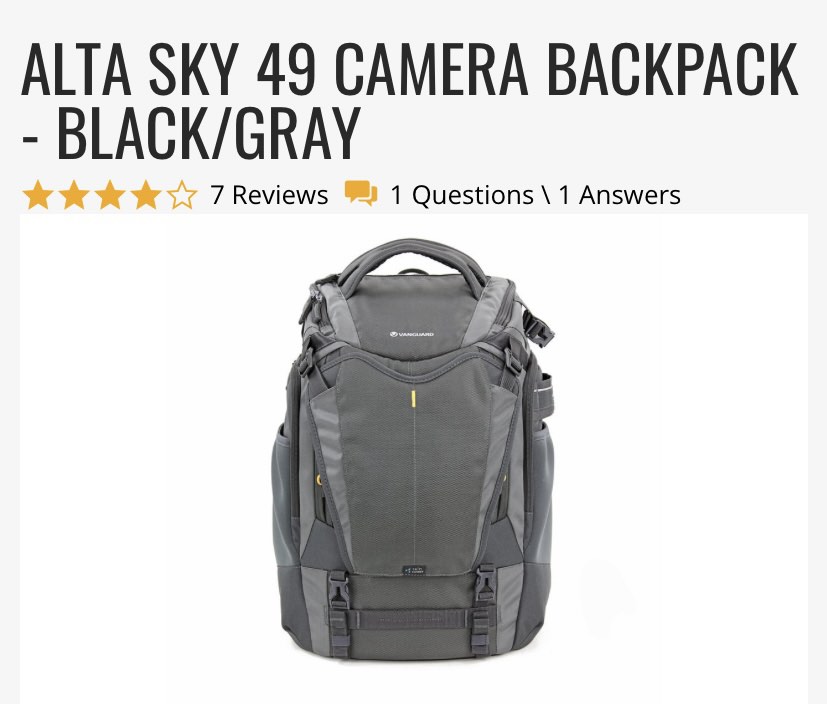 Vanguard alta sky 49 review deals