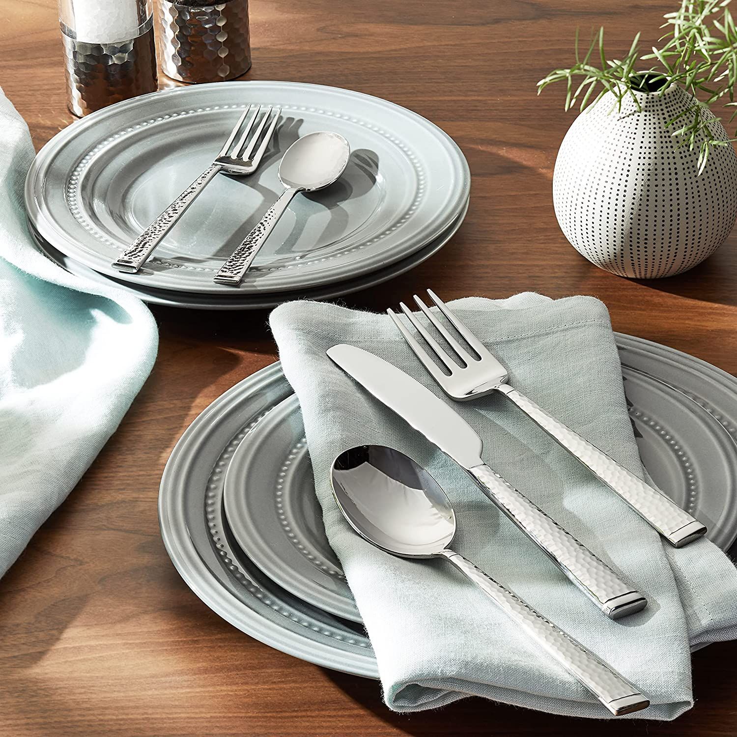 Villeroy & Boch Blacksmith Flatware Set, Silver, 60 Piece Service for