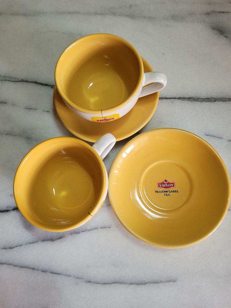 Vintage Lipton's Cup and Saucer, Furniture & Home Living, Kitchenware