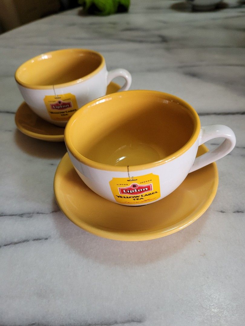 Vintage Lipton's Cup and Saucer, Furniture & Home Living, Kitchenware