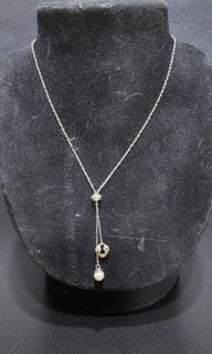 Vintage nina ricci necklace silver tone