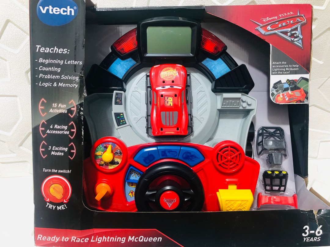 Vtech Ready To Race Lightning Mcqueen, Hobbies Toys, Toys Games On  Carousell