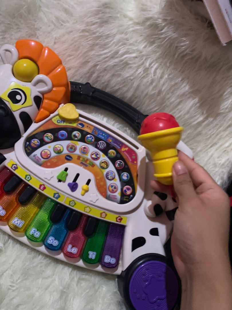 Vtech Zebra Zoo Jam Piano, Hobbies & Toys, Toys & Games on Carousell