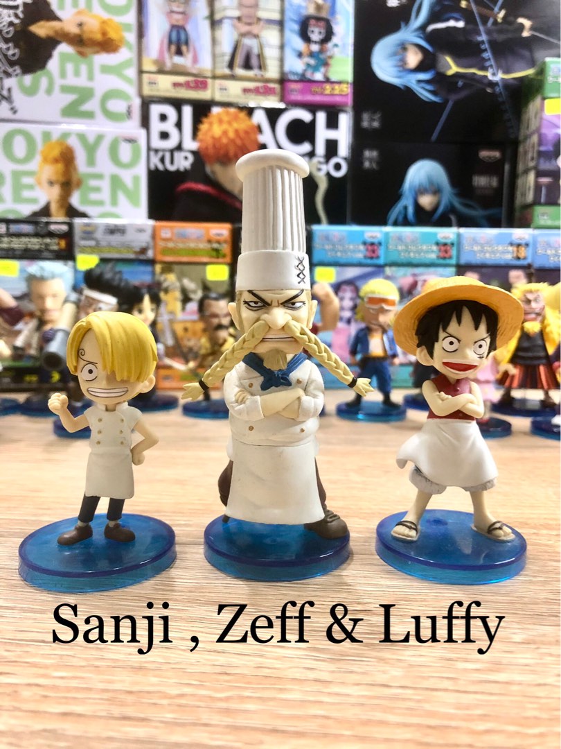 WCF ONE PIECE (sold as set sanji, zeff, luffy), Hobbies & Toys