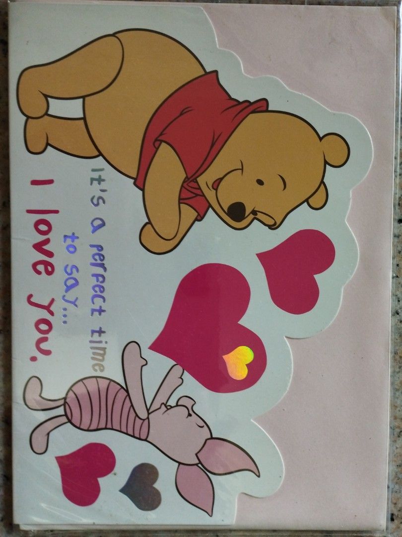 Winnie the Pooh greeting cards Hobbies Toys Stationery Craft