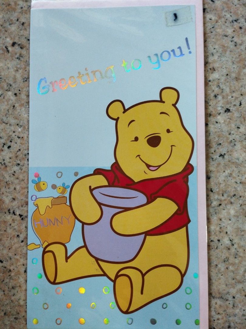 Winnie the Pooh greeting cards Hobbies Toys Stationery Craft