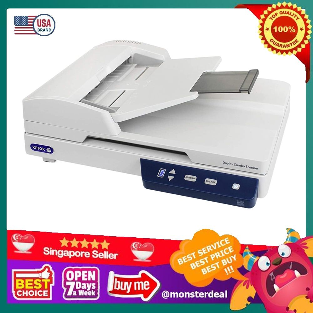 Xerox Duplex Combo Flatbed Document Scanner for PC and Mac