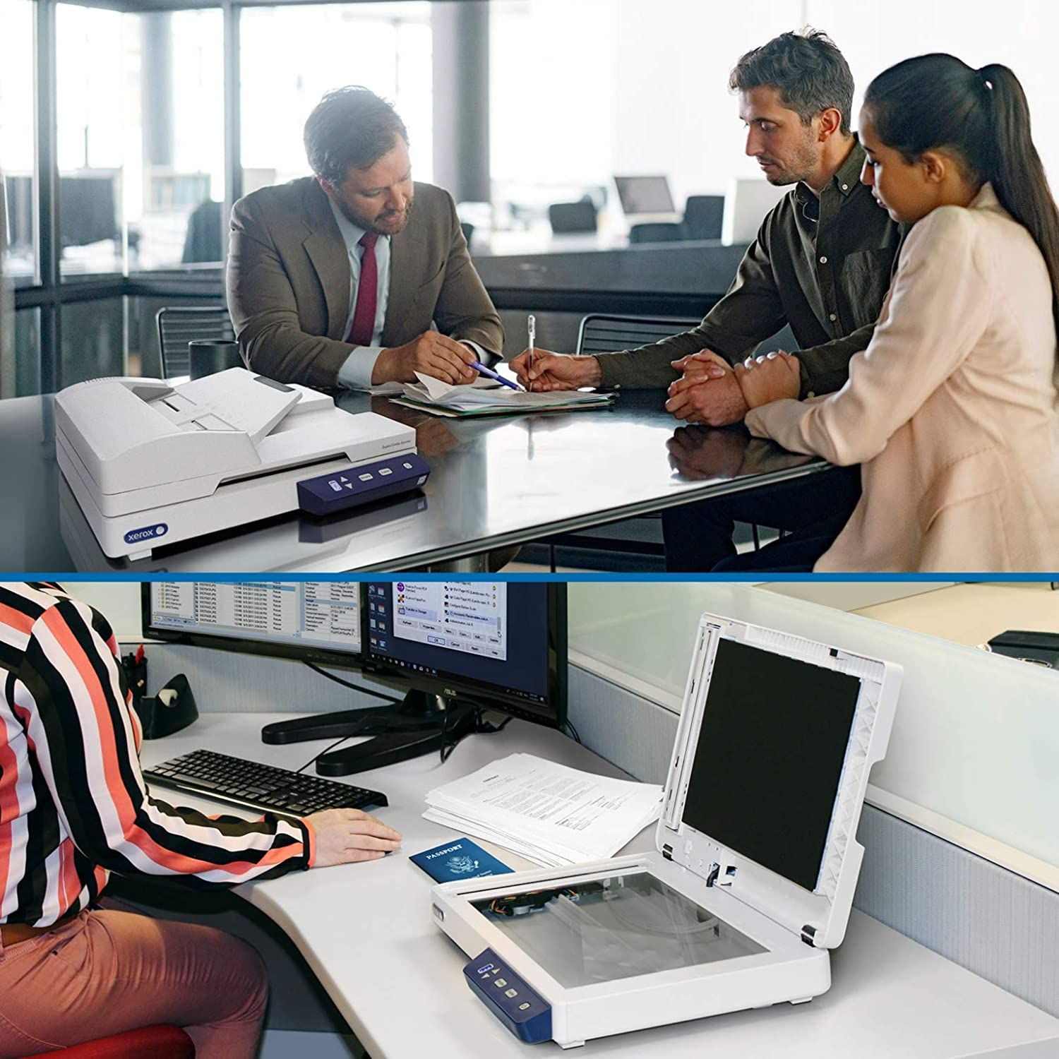 Xerox Duplex Combo Flatbed Document Scanner for PC and Mac