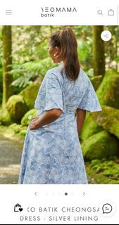 Yeomama Batik Kyoko Batik Cheongsam Dress - Silver Lining