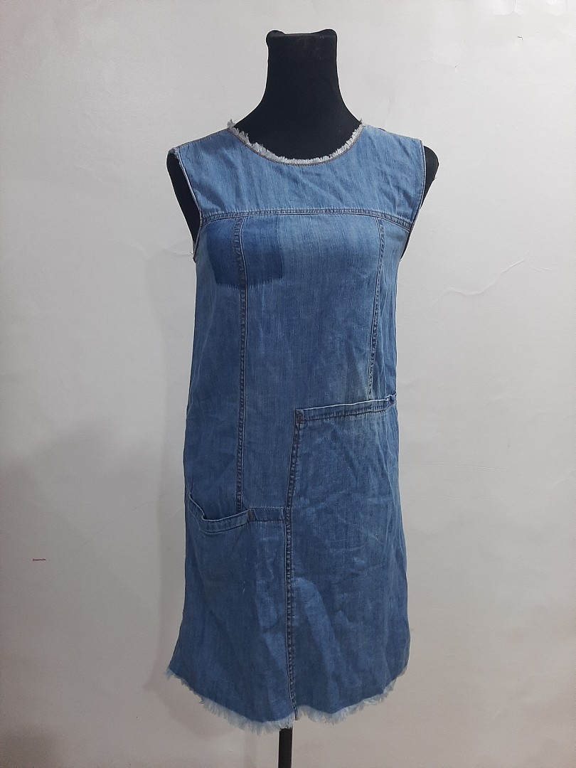 ZARA BASIC Z1975 DENIM Dress (ORIGINAL), Women's Fashion, Dresses ...