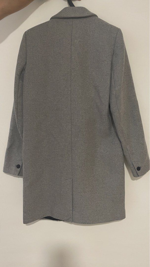 Zara Grey Coat, Women's Fashion, Coats, Jackets and Outerwear on Carousell