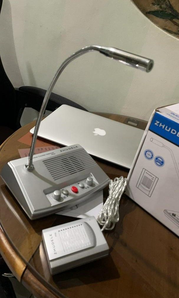 ZDL-9906 DualWay Window Glass Counter Intercom Interphone Speaker ...