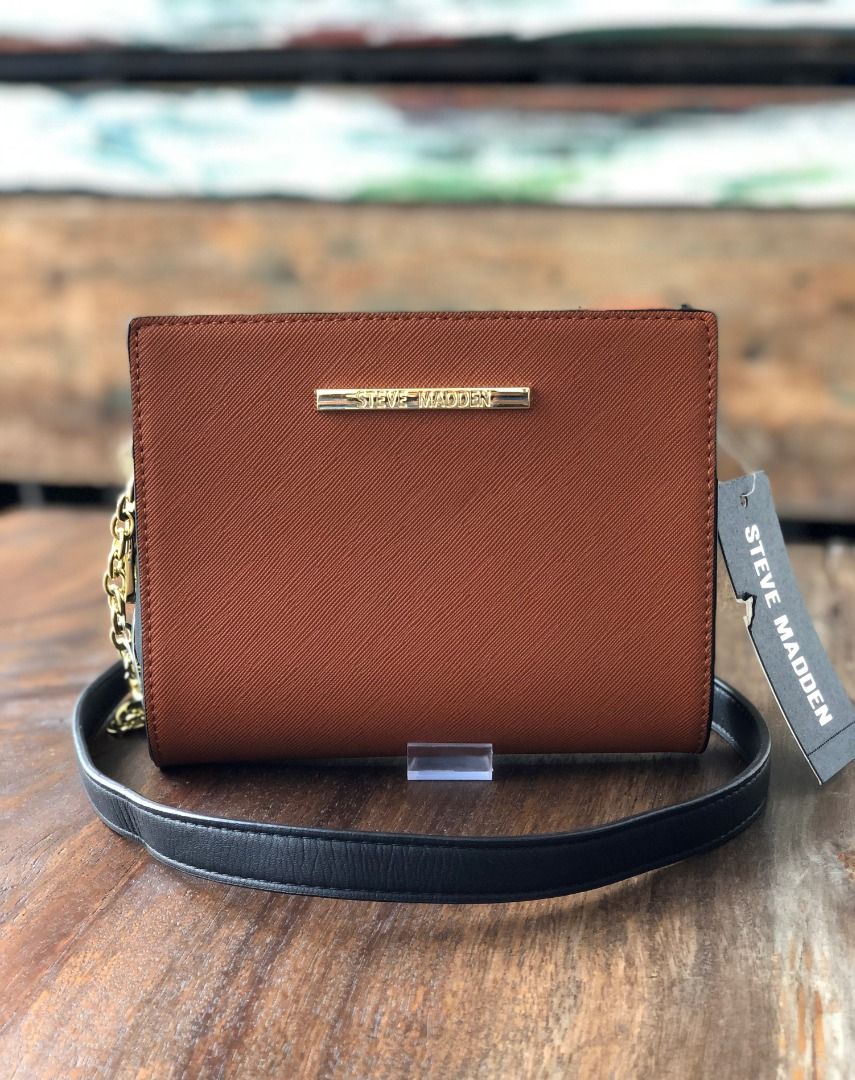 Steve madden cognac wallet on sale