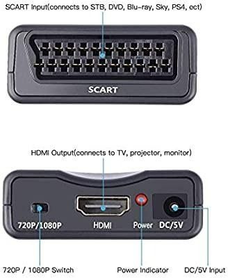 Péritel vers Hdmi-compatible Hd 720p / 1080p Switch Converter