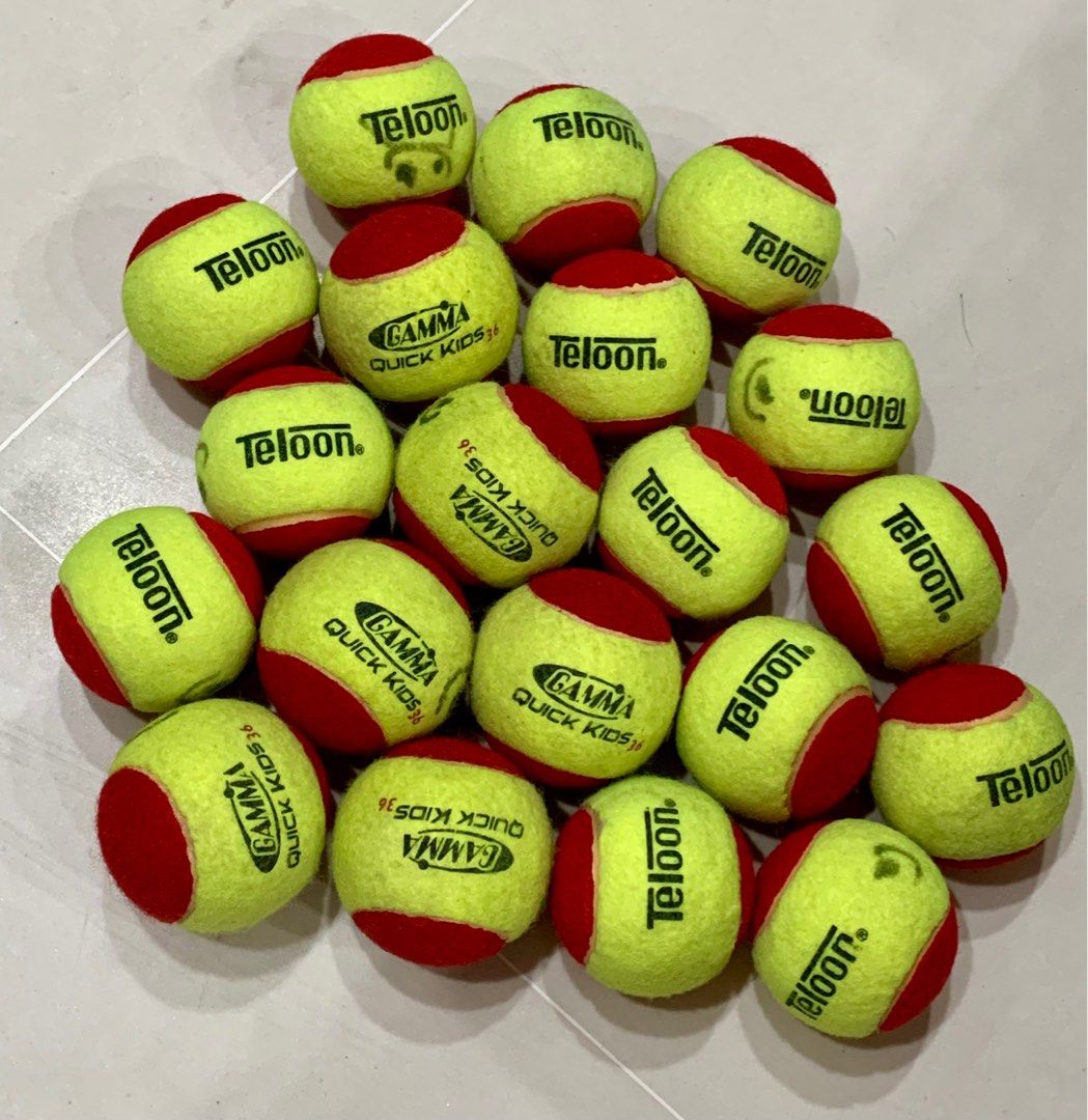 20 Kids Children Tennis Balls Teloon & Gamma quick kids, Sports