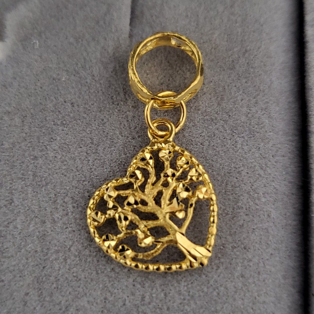 Gold tree charm top